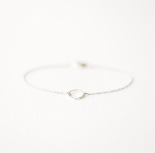 Silver Circle Bracelet