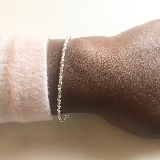 Sterling Silver Beaded Bracelet