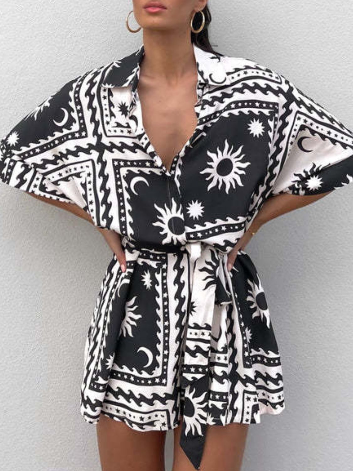 Black & White Romper