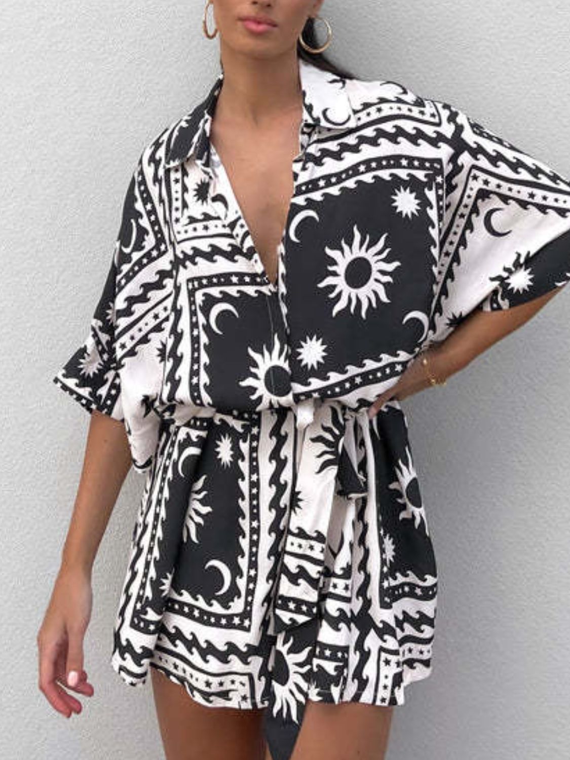 Black & White Romper